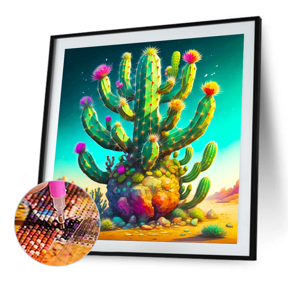 Cactus - Full Round Drill Diamond Painting 40*40CM