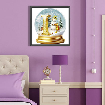 Christmas Alphabet Crystal Ball I - Full Round Drill Diamond Painting 40*40CM