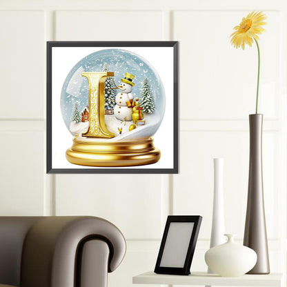 Christmas Alphabet Crystal Ball I - Full Round Drill Diamond Painting 40*40CM