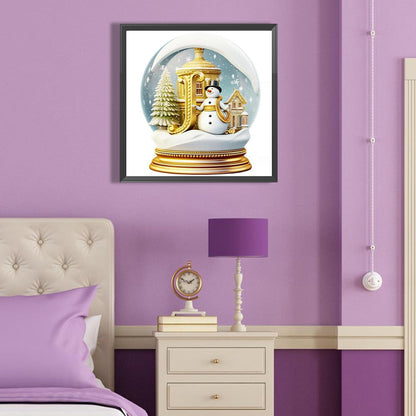 Christmas Alphabet Crystal Ball J - Full Round Drill Diamond Painting 40*40CM