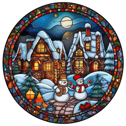 Christmas Snowman - Full Square Drill Diamond Painting 40*40CM