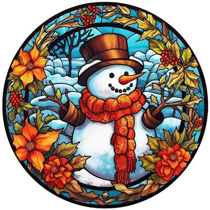 Christmas Snowman - Full Square Drill Diamond Painting 40*40CM