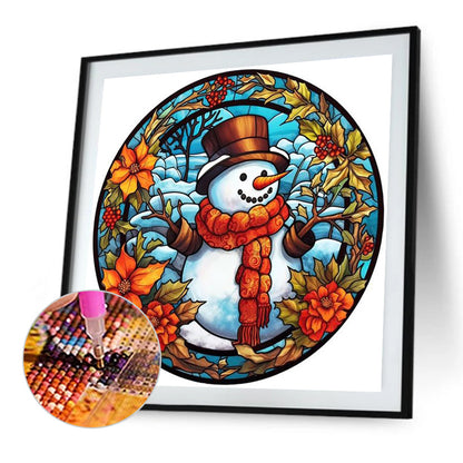 Christmas Snowman - Full Square Drill Diamond Painting 40*40CM