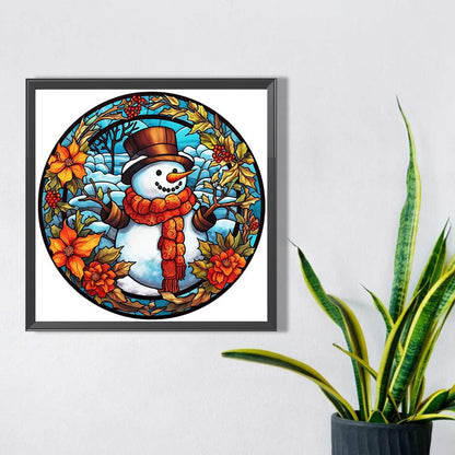 Christmas Snowman - Full Square Drill Diamond Painting 40*40CM