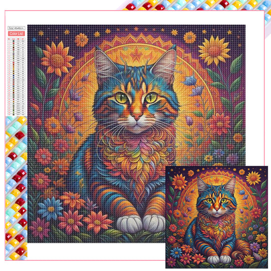 Color Cat - Full Square Drill Diamond Painting 40*40CM