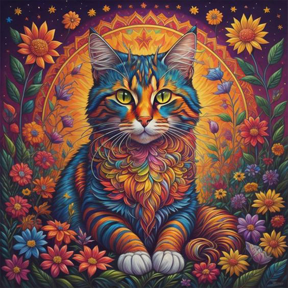 Color Cat - Full Square Drill Diamond Painting 40*40CM