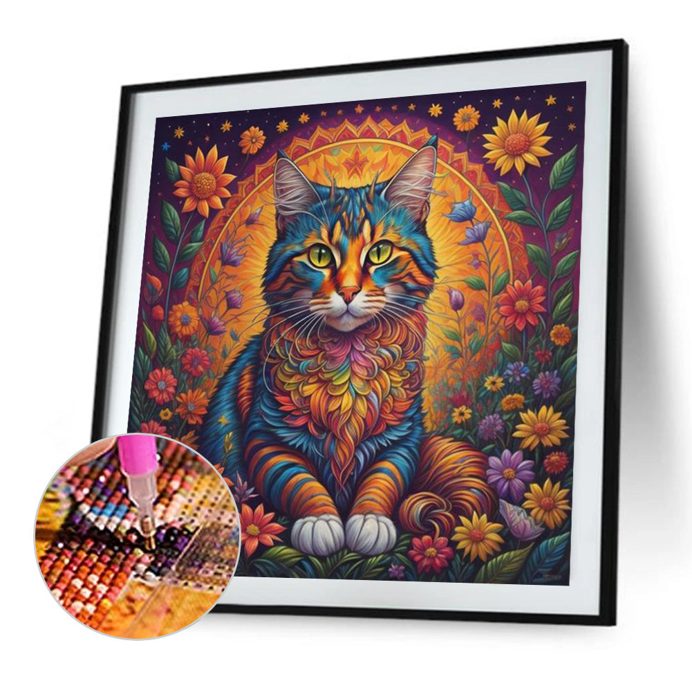 Color Cat - Full Square Drill Diamond Painting 40*40CM