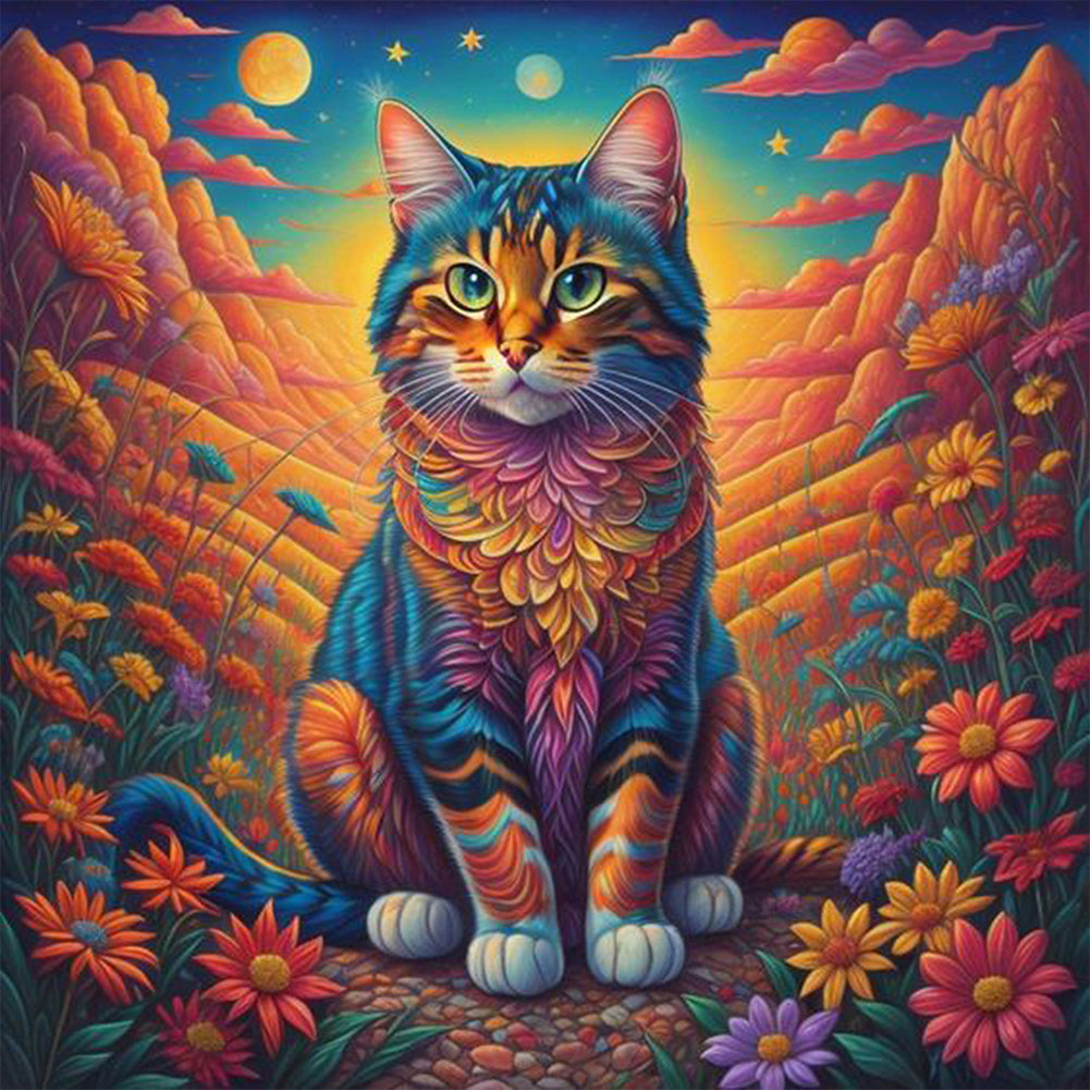 Color Cat - Full Square Drill Diamond Painting 40*40CM