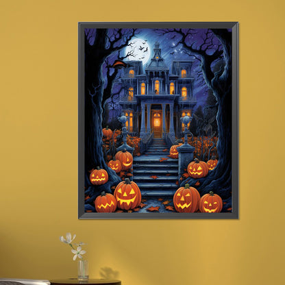 Halloween Haunted House - Full Square Drill Diamond Painting 40*50CM