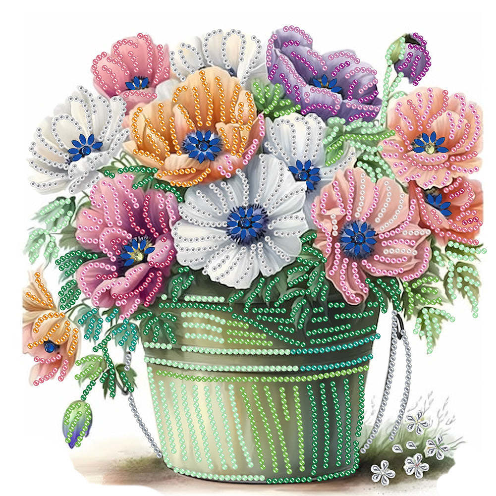 Flowers And Plants - Special Shaped Drill Diamond Painting 30*30CM