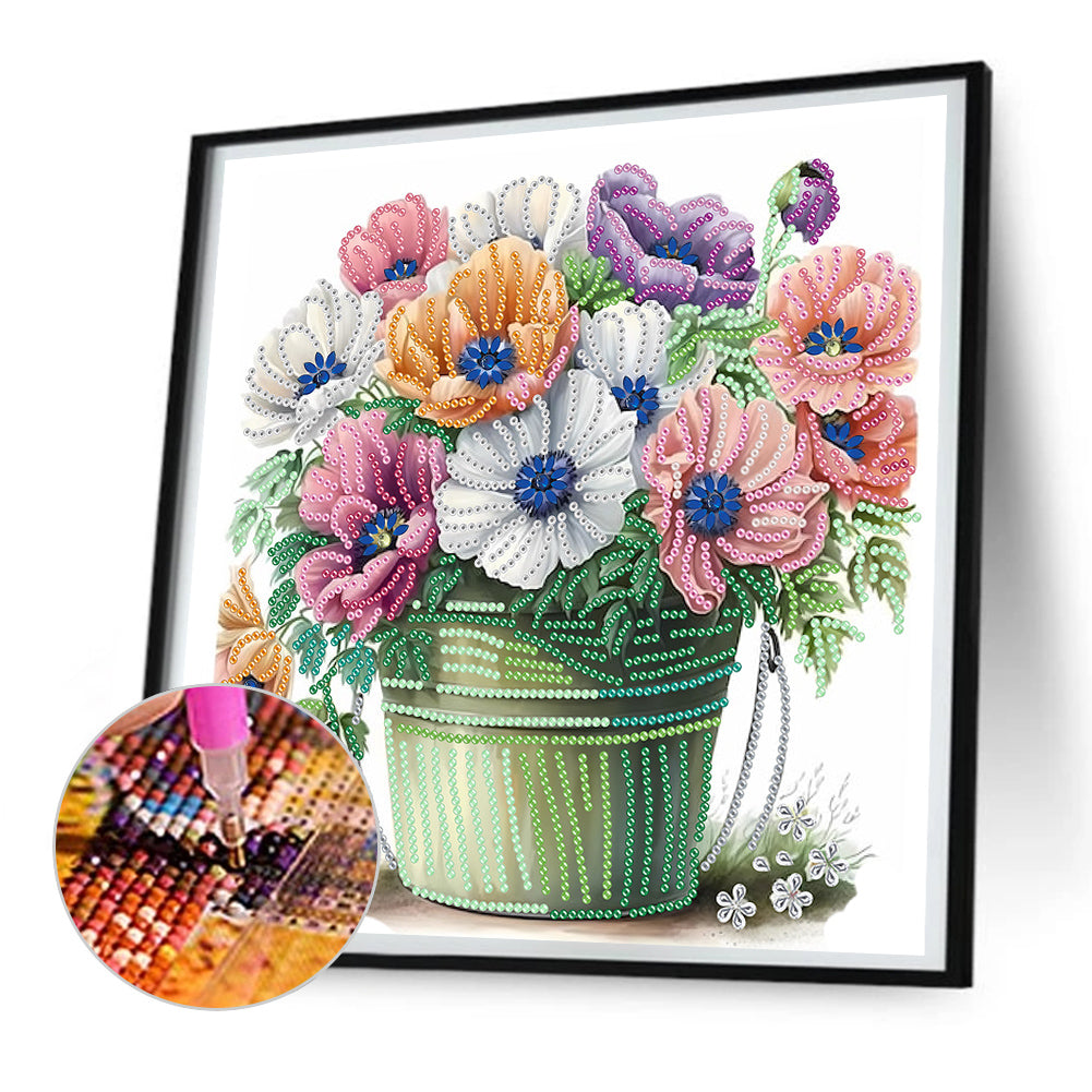 Flowers And Plants - Special Shaped Drill Diamond Painting 30*30CM