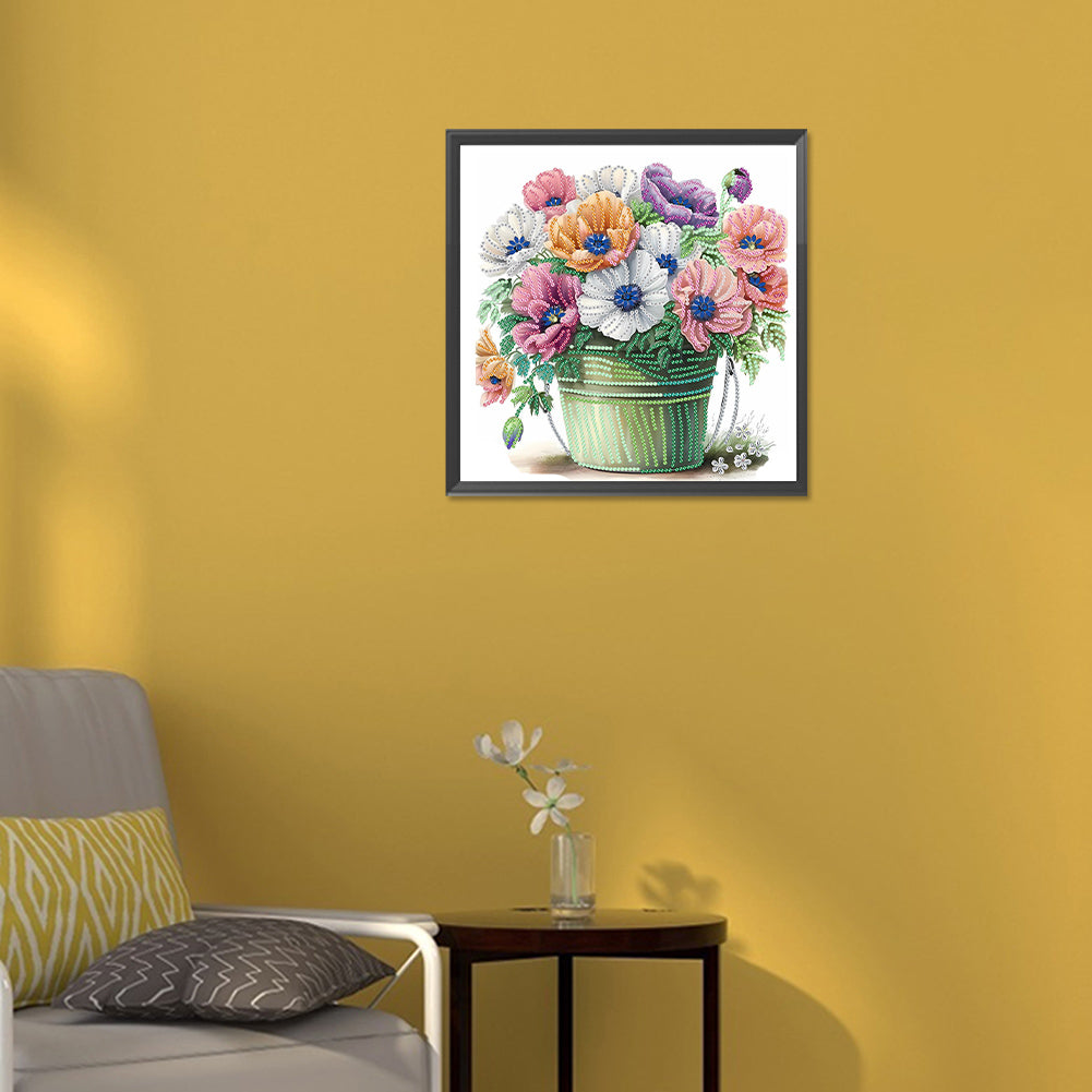 Flowers And Plants - Special Shaped Drill Diamond Painting 30*30CM