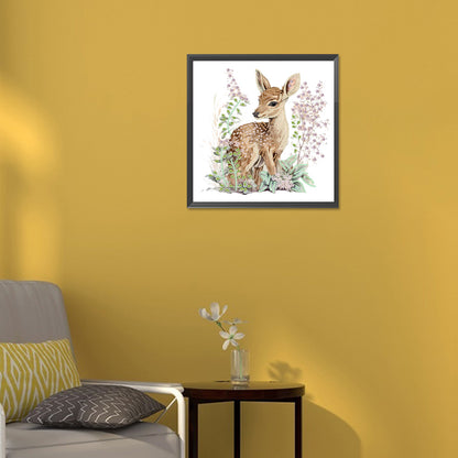 Deer - Special Shaped Drill Diamond Painting  30*30CM