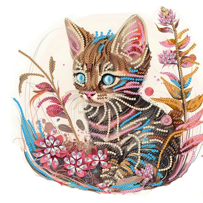 Kitten - Special Shaped Drill Diamond Painting  30*30CM