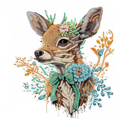 Deer - Special Shaped Drill Diamond Painting  30*30CM