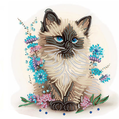 Kitten - Special Shaped Drill Diamond Painting  30*30CM