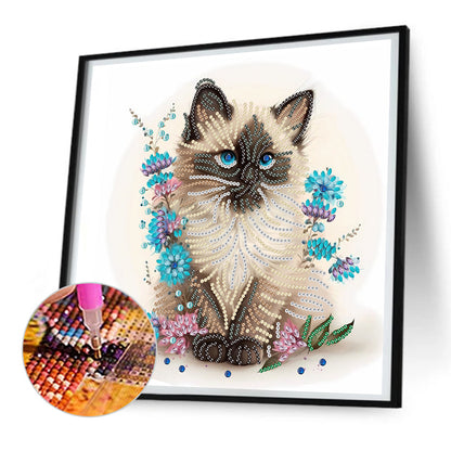 Kitten - Special Shaped Drill Diamond Painting  30*30CM