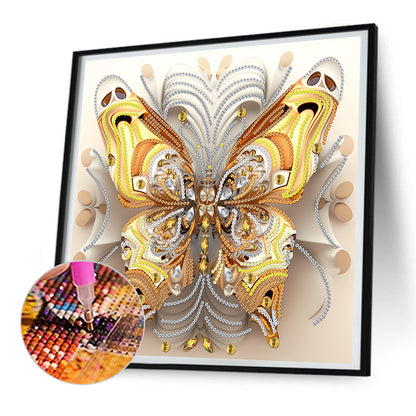 Butterfly - Special Shaped Drill Diamond Painting  30*30CM