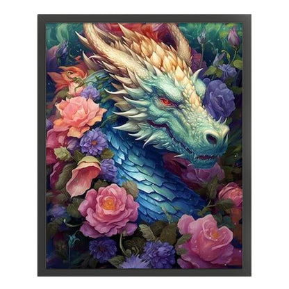 Colorful Dragon - 11CT Stamped Cross Stitch 50*60CM