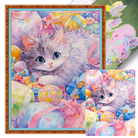 Colorful Cats - 11CT Stamped Cross Stitch 50*65CM