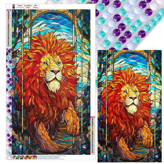 Marching Lion - Full Round Drill Diamond Painting 40*70CM