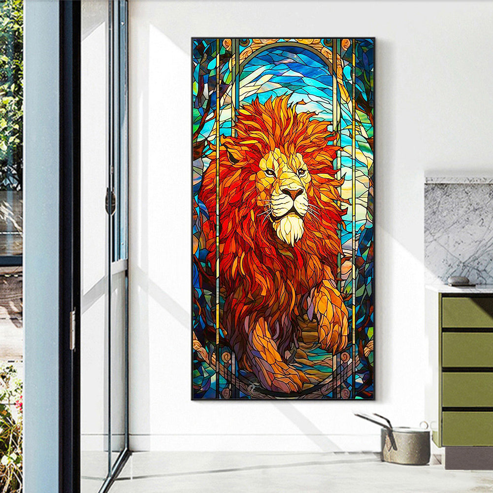 Marching Lion - Full Round Drill Diamond Painting 40*70CM