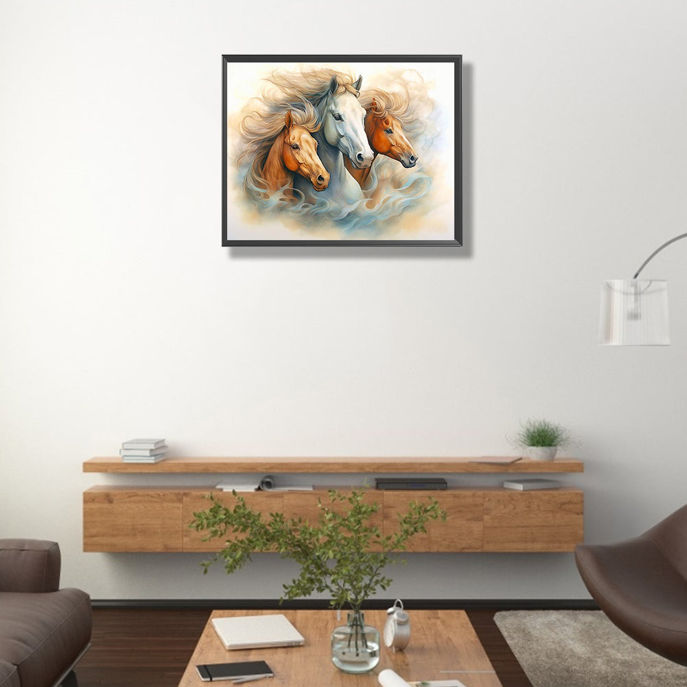 Galloping Horse - Full Round Drill Diamond Painting 50*40CM