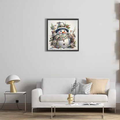 Snowman - Full Round Drill Diamond Painting 40*40CM