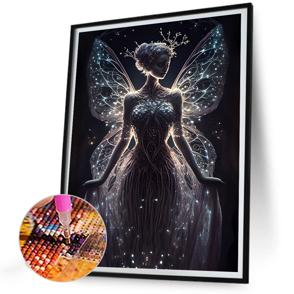 Butterfly Fairy - Full Round Drill Diamond Painting 30*40CM