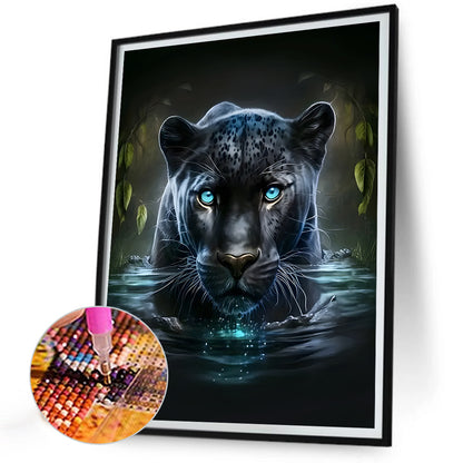 Water Leopard - Full Round Drill Diamond Painting 30*40CM