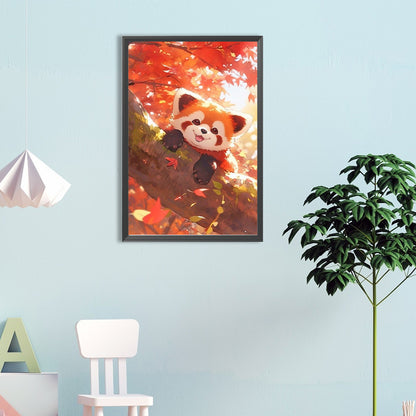 Red Panda - Full Round Drill Diamond Painting 40*60CM