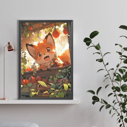 Little Fox - Full Round Drill Diamond Painting 40*60CM