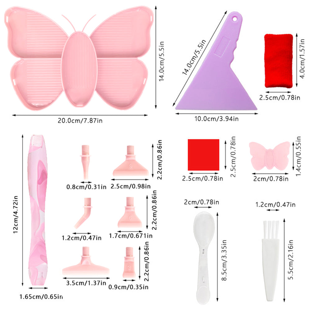 Diamond Painting Pen Metal Tips Kit with Tray and Pen Diamond Painting Tray Kit