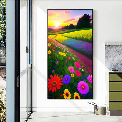 Flower Meadow - Full Round Drill Diamond Painting 40*70CM