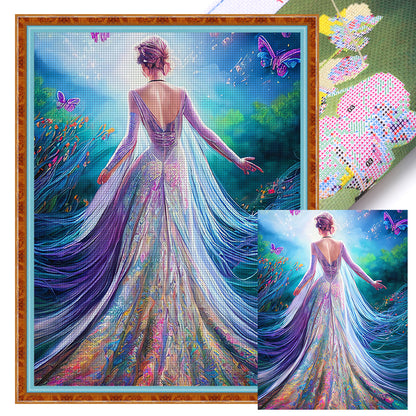 Butterfly Princess - 11CT Stamped Cross Stitch 50*65CM