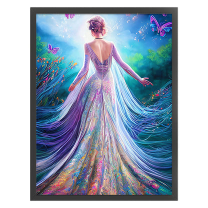 Butterfly Princess - 11CT Stamped Cross Stitch 50*65CM