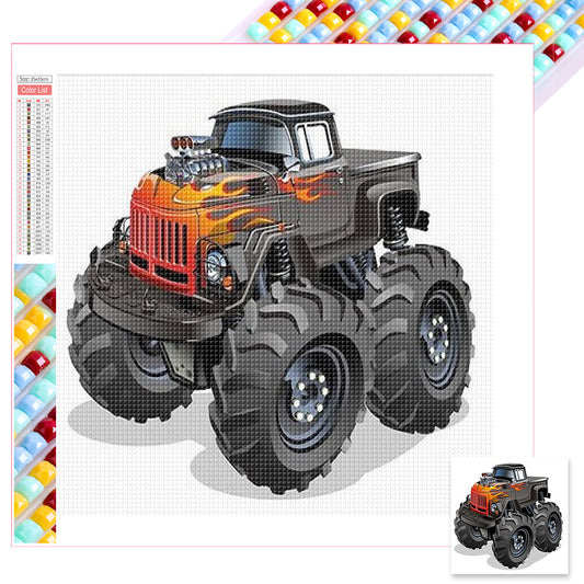 Monster Truck - Full Square Drill Diamond Painting 35*35CM