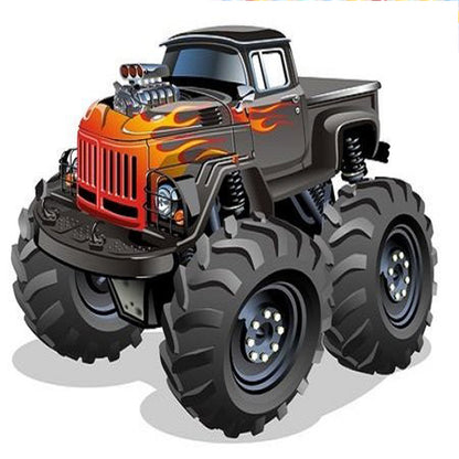 Monster Truck - Full Square Drill Diamond Painting 35*35CM