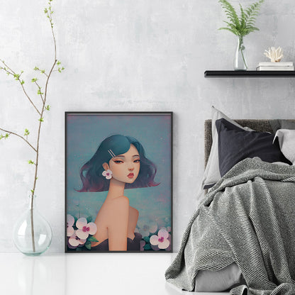 Art Girl - 11CT Stamped Cross Stitch 40*55CM