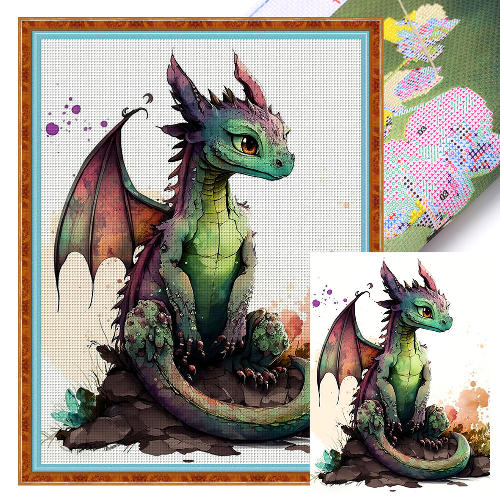 Dragon - 11CT Stamped Cross Stitch 50*65CM