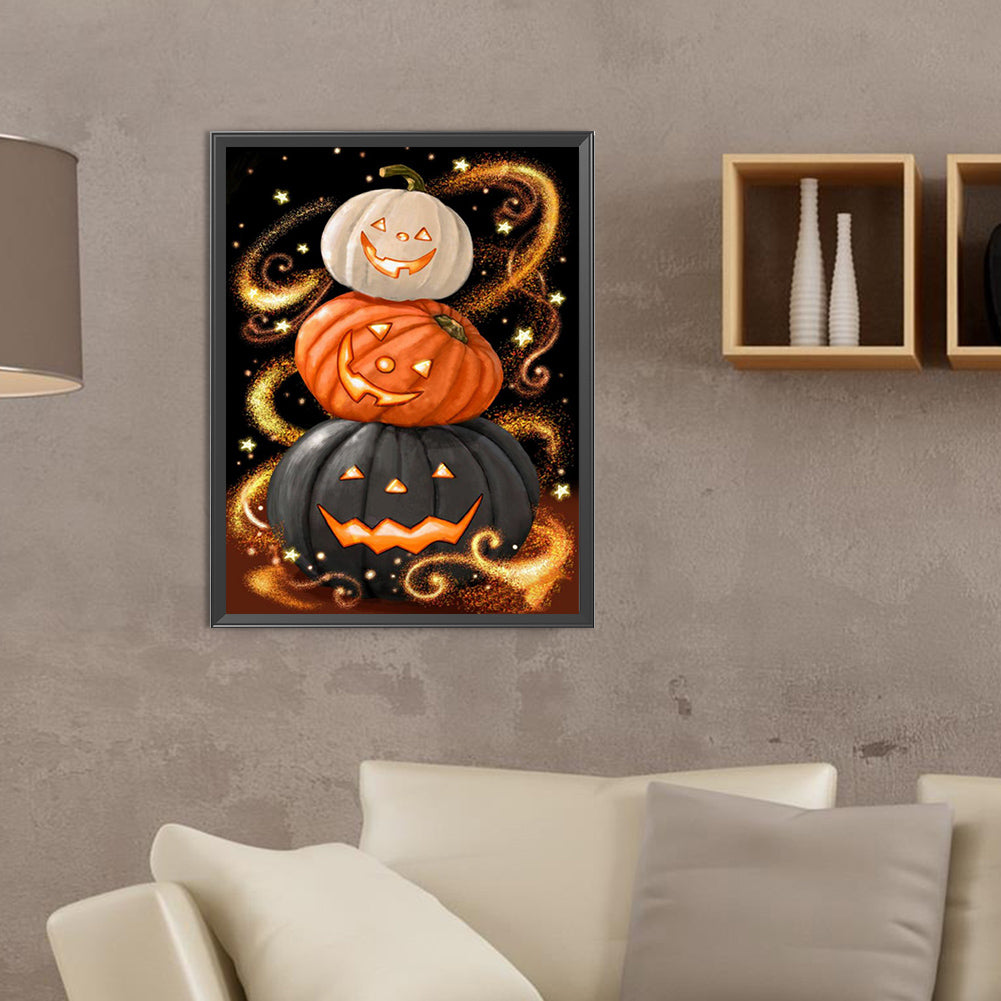 Magic Pumpkin - Full Round Drill Diamond Painting 30*40CM