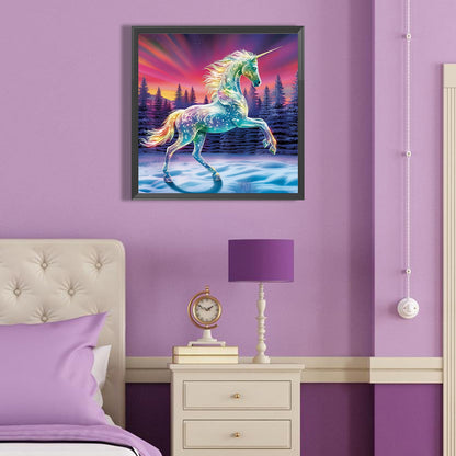 Forest Unicorn - Full Round Drill Diamond Painting 40*40CM
