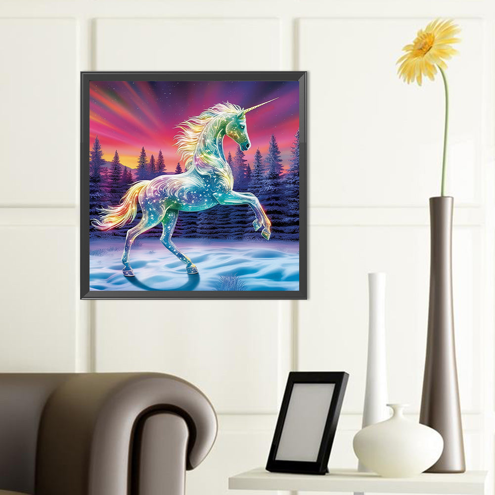 Forest Unicorn - Full Round Drill Diamond Painting 40*40CM