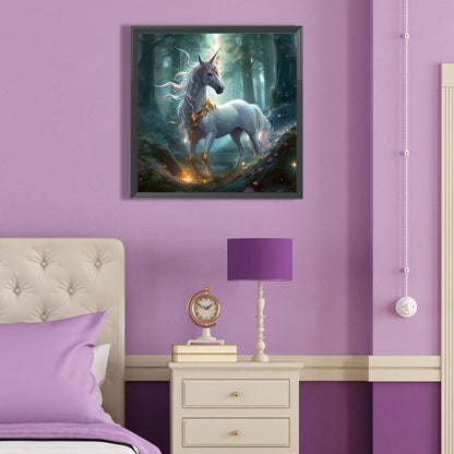 Forest Unicorn - Full Round Drill Diamond Painting 40*40CM