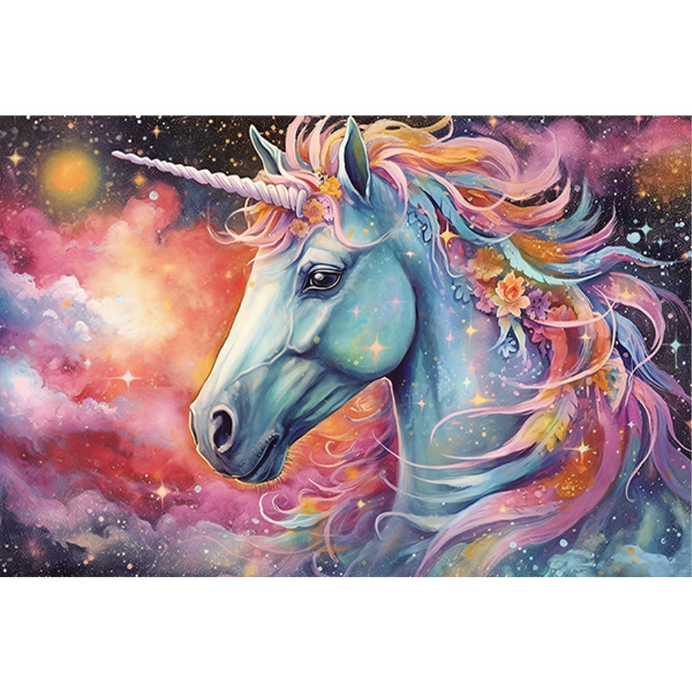 Dream Garden Unicorn - Full Round Drill Diamond Painting 60*40CM