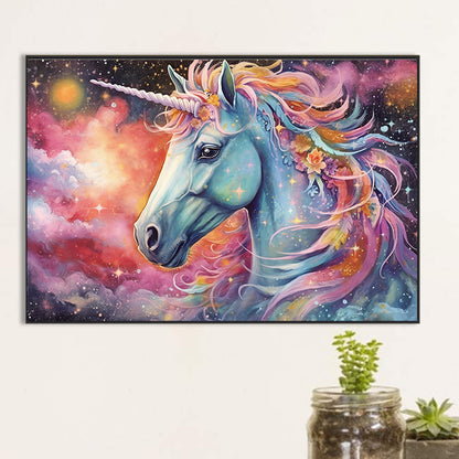 Dream Garden Unicorn - Full Round Drill Diamond Painting 60*40CM