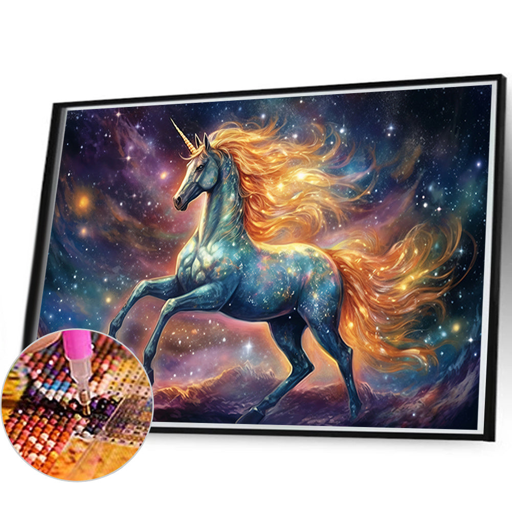 Dream Garden Unicorn - Full Round Drill Diamond Painting 60*40CM