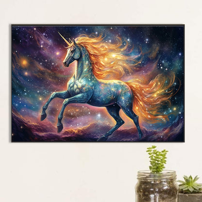 Dream Garden Unicorn - Full Round Drill Diamond Painting 60*40CM