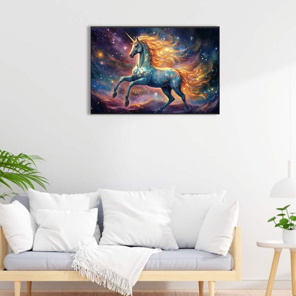 Dream Garden Unicorn - Full Round Drill Diamond Painting 60*40CM