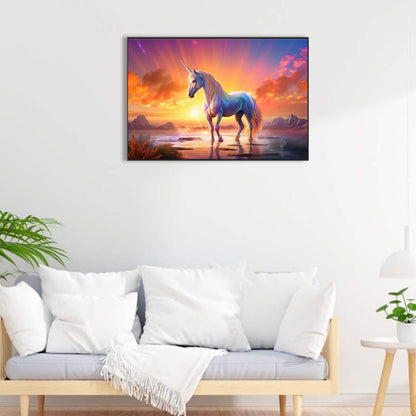 Dream Garden Unicorn - Full Round Drill Diamond Painting 60*40CM